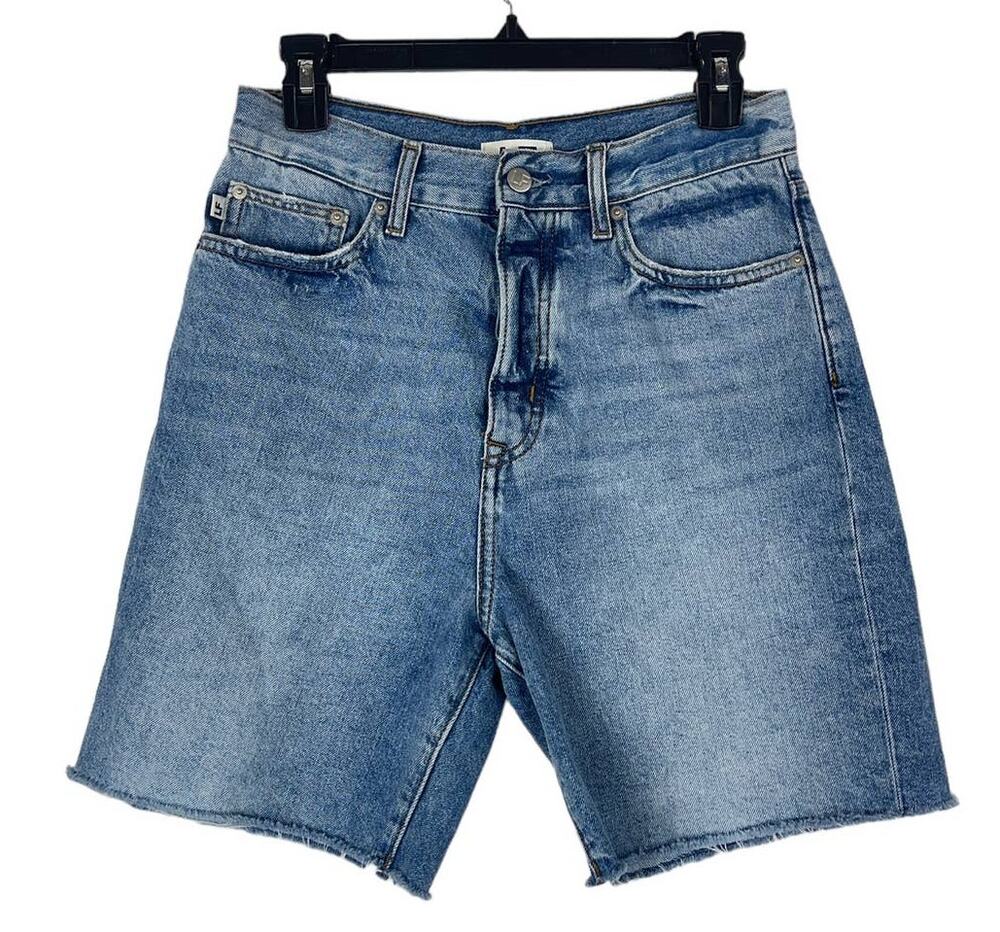 Lovers + Friends shorts blue Devon high rise 90's cut off